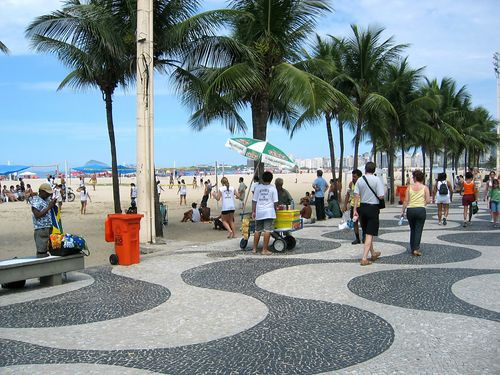 Mensen in Copacabana