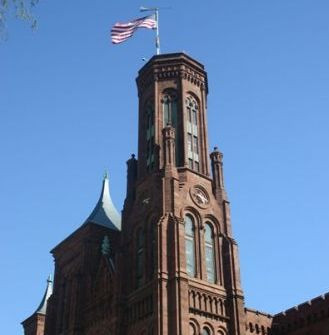 Beeld van het Smithsonian Castle