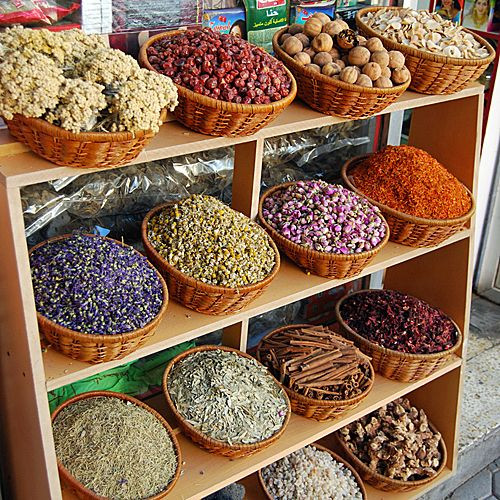 Specerijen in de Spice Souk