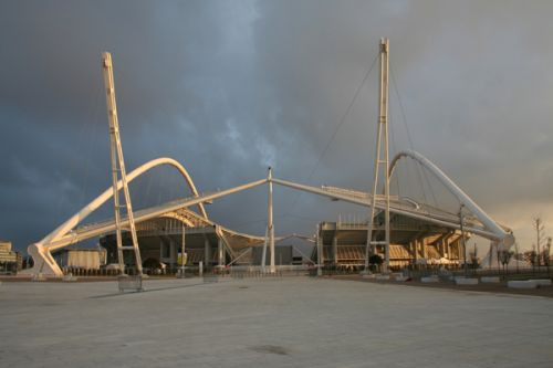 Zijkant van het Olympisch Stadion