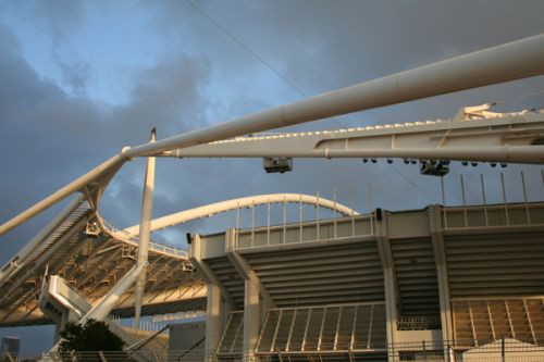 Constructie van het Spyridon Louis stadion