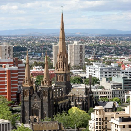 Luchtbeeld van St. Patrick’s Cathedral