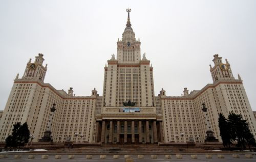 Aan de Staatsuniversiteit van Moskou