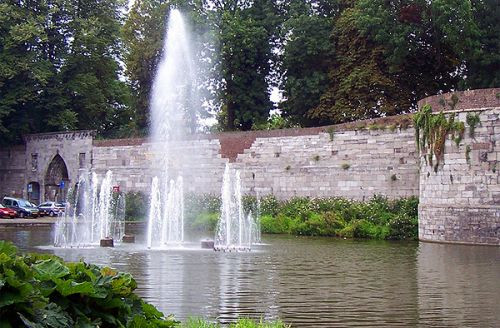 Fontein in het Stadspark Maastricht