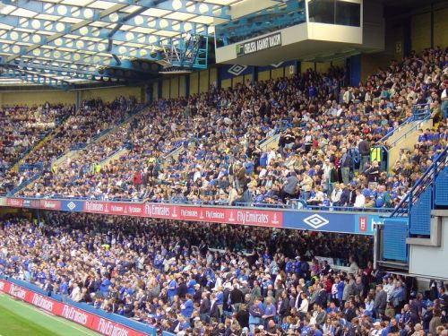 Supporters in Stamford Bridge