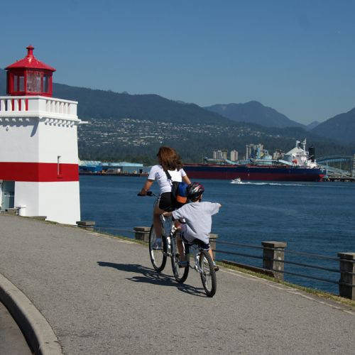 Fietsen in Stanley Park