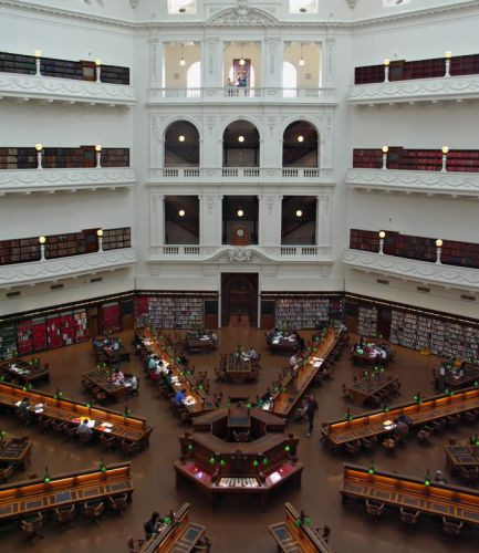 Leeszaal van de State Library of Victoria