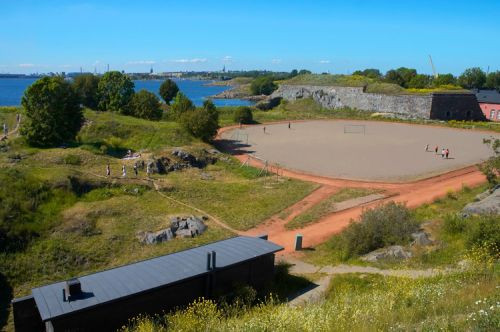 Zicht op Suomenlinna