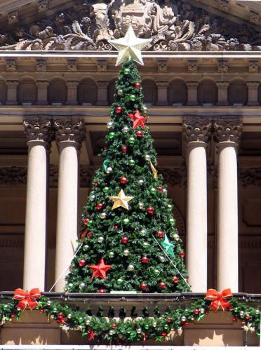 Kerstboom aan Sydney Town Hall