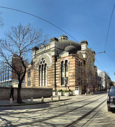 Overzicht op de Sofia Synagogue
