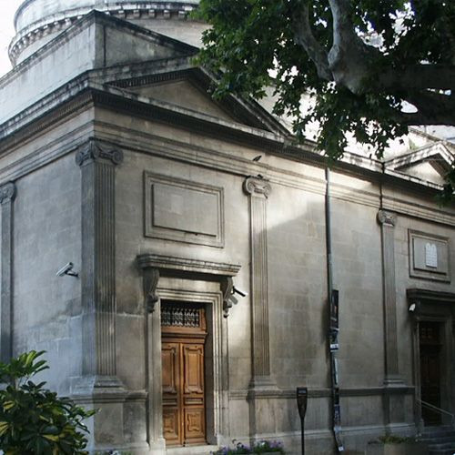 Zicht op de Synagogue d'Avignon