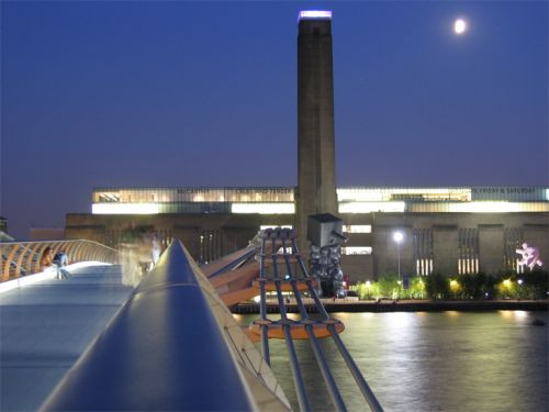 Zicht op het Tate Modern