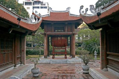 Plein bij de Temple of Literature