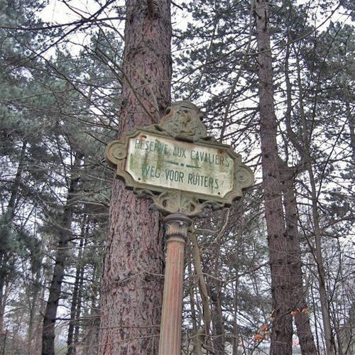 Bordje in Ter Kamerenbos