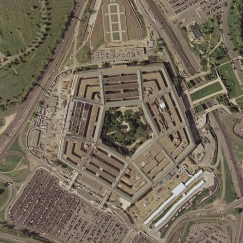 Luchtfoto van het Pentagon