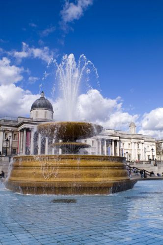 Fontein op Trafalgar Square