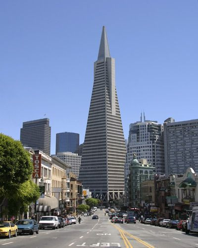 Vergezicht op het Transamerica Pyramid Building