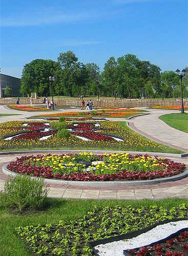 Bloementuinen bij Tsaritsino