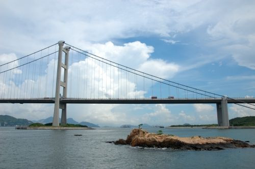 Deel van de Tsing Ma Bridge