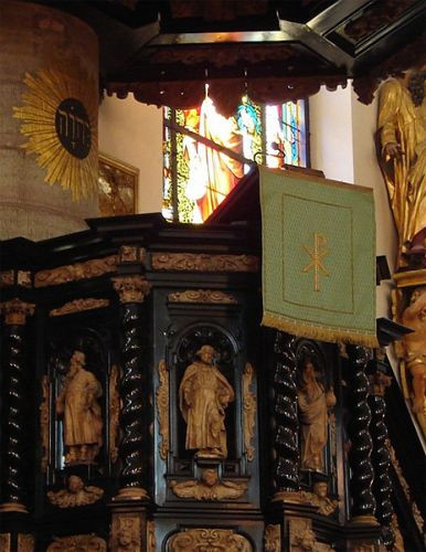 Preekstoel in Tyska Kyrkan