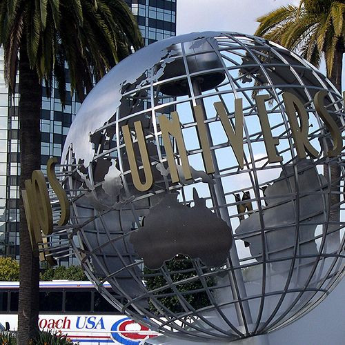 Wereldbol aan de Universal Studios