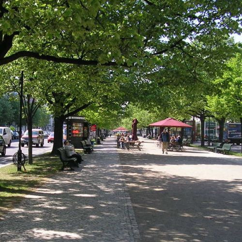 Straatbeeld van Unter den Linden