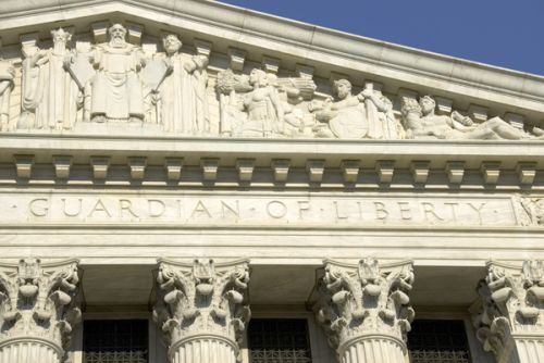 Fronton van het US Supreme Court