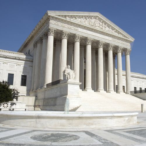 Voorkant van het US Supreme Court