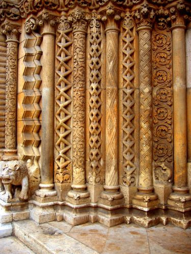 Zuilenmuur van de Vajdahunyadburcht