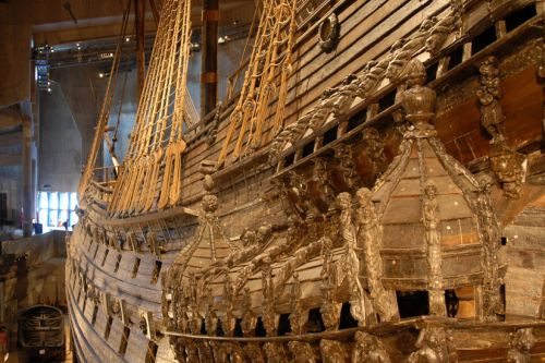 Schip in het Vasa Museum