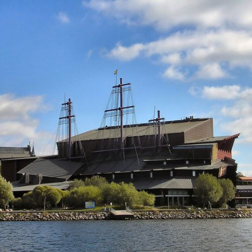 Zijkant van het Vasa Museum