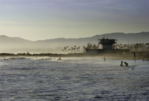 De oceaan bij Venice Beach