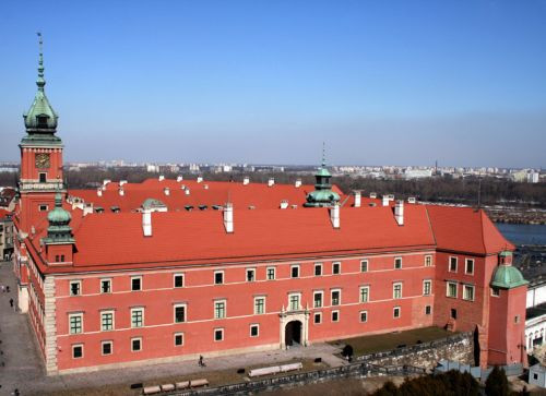Luchtbeeld van het Koninklijk Paleis