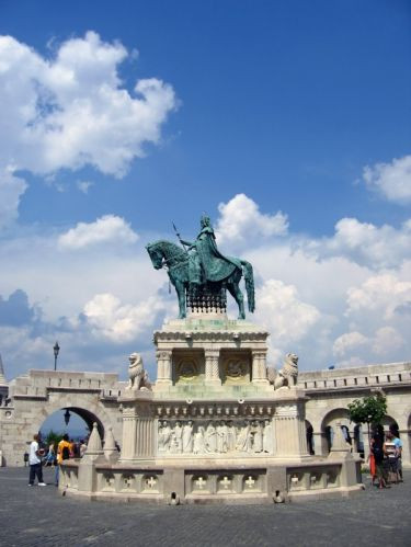 Standbeeld in het Visserbastion