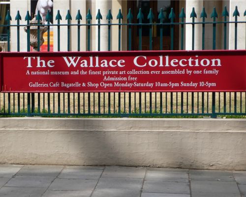 Naambord van de Wallace Collection