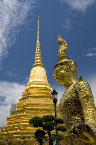 Spitse top van het Wat Phra Kaew