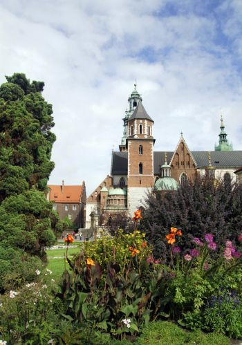 Vergezicht op de Wawelkathedraal