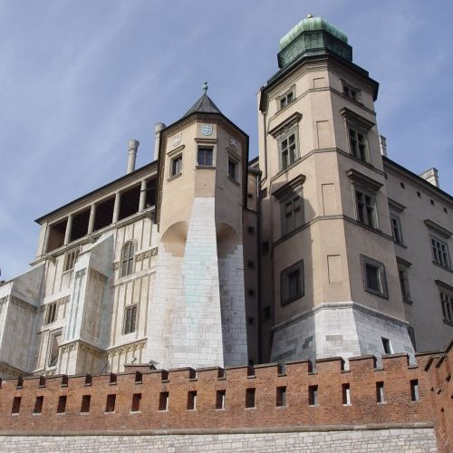 Gevel van het Wawelpaleis