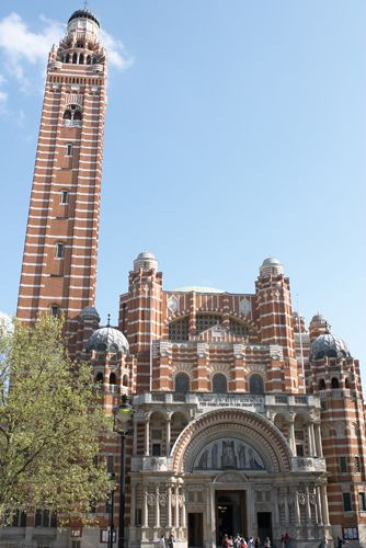 Voorkant van Westminster Cathedral