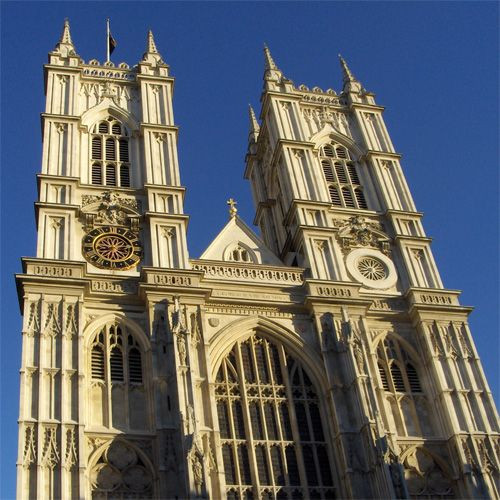 Voorkant van Westminster Abbey