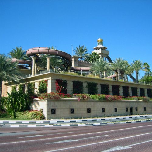 Glijbaan van het Wild Wadi Water Park