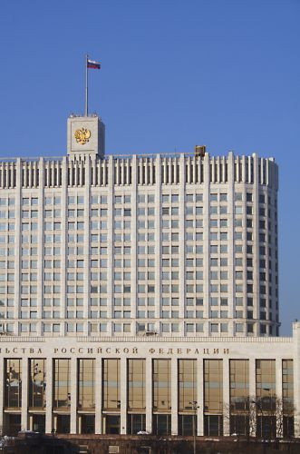 Beeld van het Witte Huis van Rusland