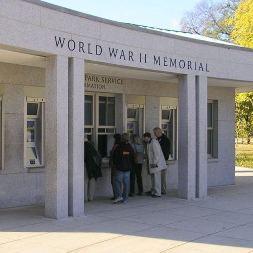 Aan het National World War II Memorial