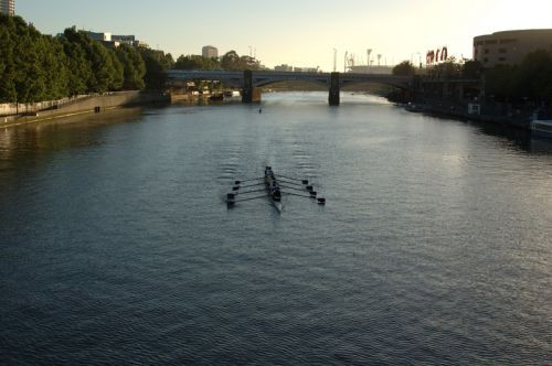 Roeiboot op de Yarra River