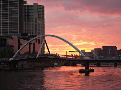 Brug over de Yarra River