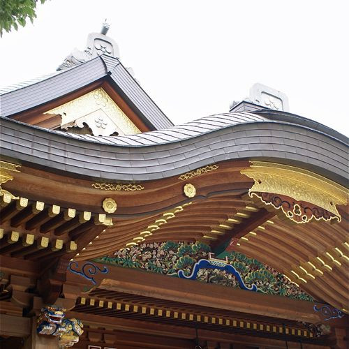 Detail van Japans heiligdom