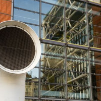 Detail van het Centre Pompidou