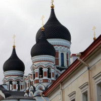 Vergezicht op de Alexander Nevsky-kathedraal