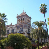 Onder aan het hotel Alfonso XIII