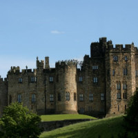 Vooraan Alnwick Castle